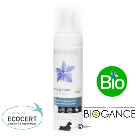 Shampoing Sec Pour Chien Sans Rincage Bio Biogance Organissimepas Cher