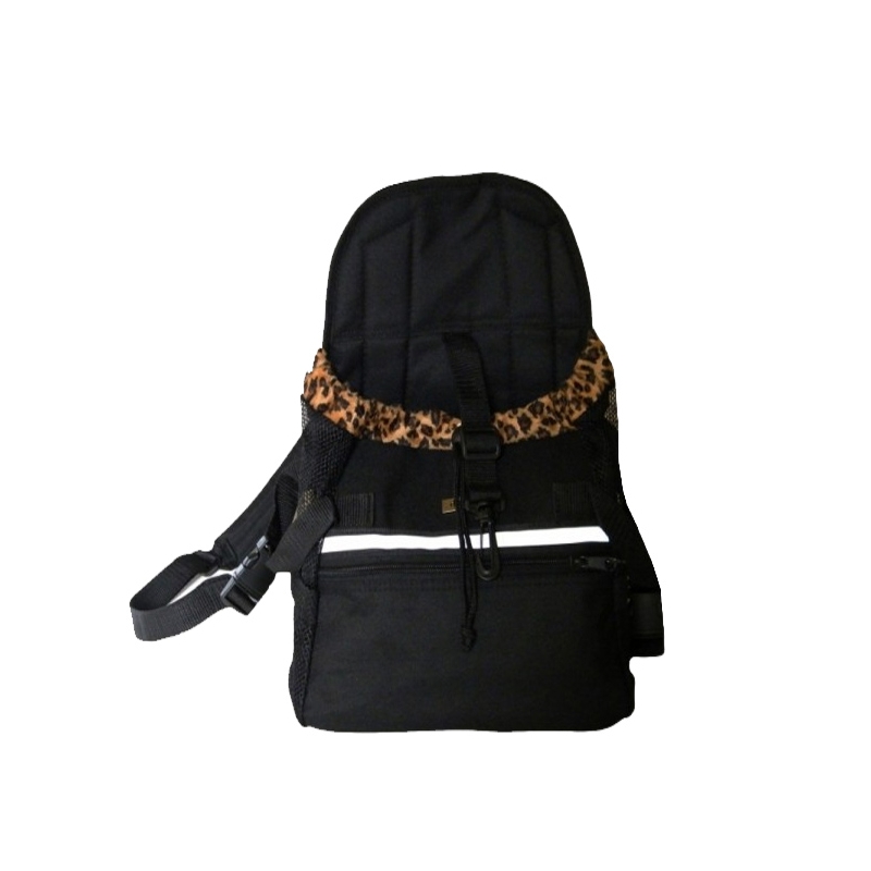 Porte Chien Ventral Ventral Sac Kangourou Leopard Petit Chien Ou Chat